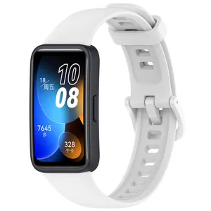 Correa de reloj deportivo de Color sólido de TPU, correa de muñeca para Huawei Band 8, correa de repuesto para reloj inteligente, accesorios 2024