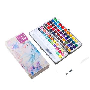 Peinture à l'aquarelle en gros, 50/72/90 couleurs, aquarelle solide pour la peinture artistique, ensemble de peinture à l'aquarelle de haute qualité - Product Image 1