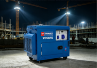 Générateurs diesel silencieux 5000W, alimentation de secours domestique, démarrage électrique portable, groupe électrogène diesel AVR, réservoir de carburant 15L, 230V, refroidissement par air, 1800 tr/min