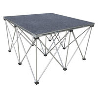 Plate-forme de scène en aluminium d'usine 4*8 pieds podium de scène en aluminium pour concerts événements mariage