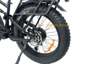 Bicicleta Eléctrica de Caza de Largo Alcance con Doble Motor, Baterías de 60V35AH, Suspensión Completa, para Nieve - Product Image 4