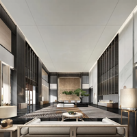 Service de design d'intérieur pour hôtels de luxe modernes, solution de projet clé en main, mobilier hôtelier sur mesure et rendu 3D