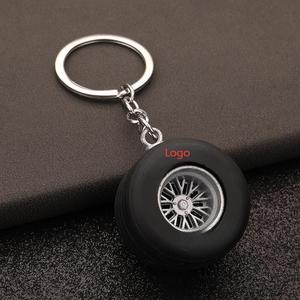 <span class=keywords><strong>Mini</strong></span> porte-clés en caoutchouc turbo pour pneus, porte-clés personnalisé en 3D, pendentif en métal, porte-clés en silicone, porte-clés de pneus de <span class=keywords><strong>F1</strong></span> - Product Image 6