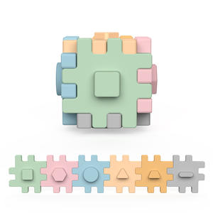 Rompecabezas Educativo de Silicona de 6 Caras, Juguete de Actividades <span class=keywords><strong>3D</strong></span>, Desarrollo de la Lógica para Niños, Interacción Padres-Hijos, Rompecabezas - Product Image 4