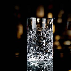 23oz Grand <span class=keywords><strong>Bar</strong></span> sans plomb Barman Barware Martini Verres à boire en cristal côtelé Shaker Mélangeur <span class=keywords><strong>Cocktail</strong></span> Mélange Tasses en verre - Product Image 6