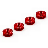 XGS M6 alliage d'aluminium voiture de luxe Auto pare-chocs avant/arrière Double vis boulon garde-boue rondelle renfort à dégagement rapide décoratif
