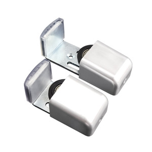 Tope de Puerta Automático Dingsheng de Aleación de Aluminio con Ruedas Guía Ajustables, Posicionador de Límite para Puertas Correderas de Cristal de Montaje en Pared - Product Image 1