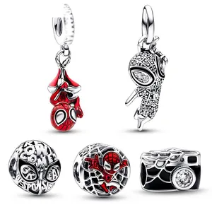 Cartoon Spiderman charms making Guest DIY beaded pendant charm movie manv wholesale kids charms for bracelets