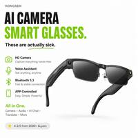 Étui de chargement magnétique intelligent IA avec traduction en temps réel, appels téléphoniques, lecteur de musique, double caméra, stabilisation d'image, vidéo 1080P et reconnaissance vocale