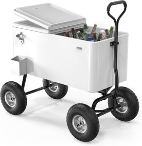 Frigo Portatile Arrotolabile da 73L in Metallo con Ruote - Mantiene il Freddo - Borsa Termica con Ruote - Product Image 1