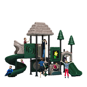 Công viên giải trí lớn trẻ em bán thương mại trẻ em trượt ngoài trời và đu chơi trượt sân chơi trẻ em - Product Image 2