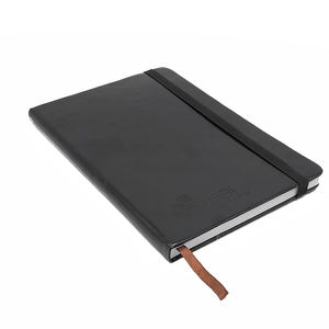 Carnet de notes professionnel de qualité supérieure en cuir PU, reliure cousue écologique, logo en relief pour un look luxueux - Product Image 2