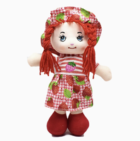 Op maat gemaakte pluche pop met kleding, gepersonaliseerde knuffelpop met fruitthema, zacht pluche speelgoed voor kinderen, cadeau