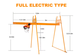 עגורני זרוע טלסקופיים חשמליים בעלי כושר נשיאה של 500 ק\\\"ג ו-1000 ק\\\"ג מתאימים לבנייה, חקלאות, תעשייה ותחבורה. - Product Image 6