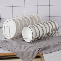 8 Kompartemen Rak Pengering Piring Di Atas Wastafel Piring Dapur Rak Piring Piring Organizer untuk Kabinet