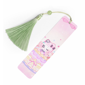 Colorful Tassel Book Mark Custom Anime Print Sublimation Paper Promotional Bookmarks for Book