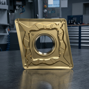 Plaquette en carbure FERVI pour tournage extérieur sur tour, pour acier et pièces en acier inoxydable, forme triangulaire, surface revêtue, OEM 9,52 mm - Product Image 2