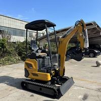 Mini-excavatrice ME-18-2 certifiée CE, micro-excavatrice avec cabine ouverte pour espaces étroits