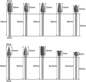 Brocas de Diamante para Uñas al por Mayor, Alta Calidad, Forma de Gota 3/32, Broca Rotatoria de Seguridad, Broca de Diamante para Lima Eléctrica - Product Image 4