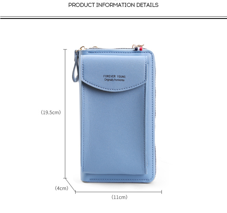 New Design Women Multifunctional Leather Wallet Mobile Phone Bags Women Ladies Cellphone Bag