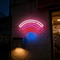 Enseigne néon dynamique bicolore clignotante personnalisée, lumière LED néon à deux couleurs fixes pour la décoration de fêtes, bars et magasins, clignotement bicolore dynamique