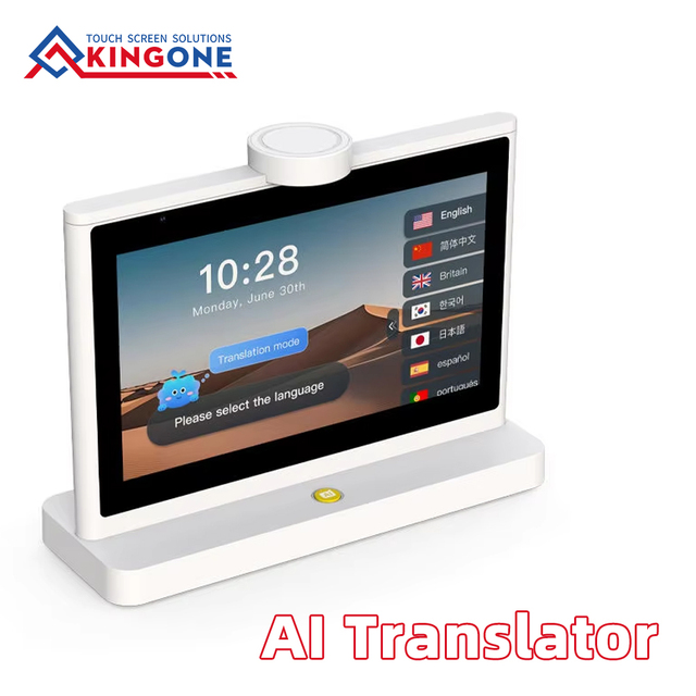 10.1 Inch AI Translator Display Dual Screens IPS Touch Face to Face Voice Translation Smart Device for Global Communication