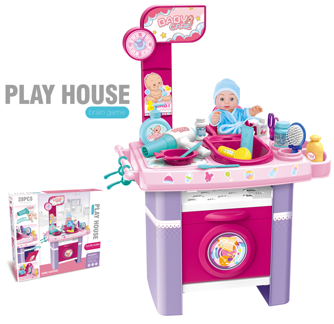 Стол медсестры со звуковым поясом, набор кукол, игровой домик, обучающие игрушки для детей