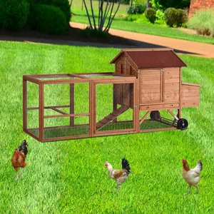 Jaula para gallinas de uso doméstico fácil de montar, caja de anidación, valla de ventilación, capa para correr, gallinero, 10 gallinas, casa hecha en China