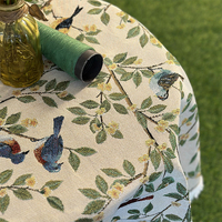 Nappe carrée tissée à motif floral et tapis de pique-nique pour salon et usage domestique
