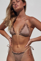 Traje de baño Fabricante BAJO MOQ Personalización Moda Bikini Traje de baño Sólido Chicas jóvenes Mini Bikini