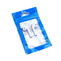 Sacs d'emballage en plastique OEM avec fenêtre transparente, trou de suspension et fermeture éclair refermable pour écouteurs, casques et accessoires électroniques 3C