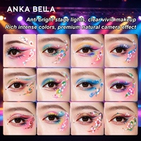 Palette de maquillage créative Anka Bella pour scène, 12 couleurs, peinture pour le visage et le corps, poudre pour scène, film, cosplay