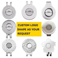 Accessoires de casquette de golf personnalisés avec logo d'usine, clips magnétiques pour casquette de golf, porte-marqueur de balle, clip de casquette de golf vierge pour homme et femme