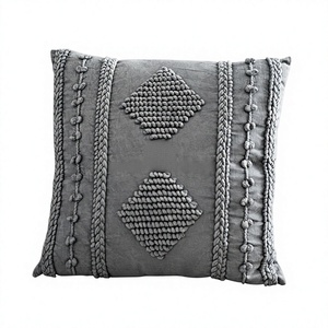 Decorative Boho Cushion <b>Cover</b> Boho Pillow <b>Cover</b> Weaving Handmade Pillowcase Bohemian Home Decor Cushion <b>Cover</b> Handwoven By ITHL - Product Image 1