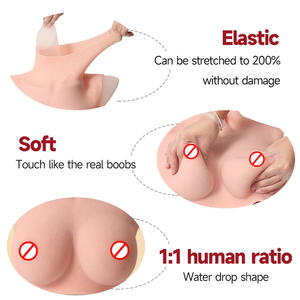 10th nesil silikon meme formları Crossdressing için yağsız sahte göğüsler Sissy sürükle kraliçe transeksüel Intimates aksesuarları - Product Image 4