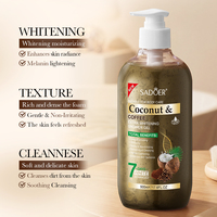 OEM SADOER Mousse nettoyante pour le corps parfumée blanchissante exfoliante 500ml pour peaux normales avec formule hydratante