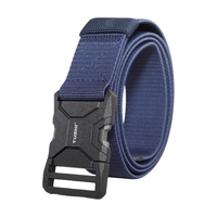Ceinture tactique en toile, ceinture décontractée en tissu, boucle automatique en alliage réglable, ceinture de golf pour le travail, les voyages et les activités de plein air