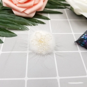 Vente chaude teint couleur strass vraie boule de <span class=keywords><strong>fourrure</strong></span> de vison/<span class=keywords><strong>fausse</strong></span> <span class=keywords><strong>fourrure</strong></span> pompons avec porte-clés/voiture/téléphone capuchon anti-poussière/sac à main - Product Image 3