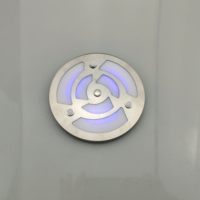 12V rond LED plafonnier en acier inoxydable lunette intérieur dôme lampe pour RV caravane camping-car bateau