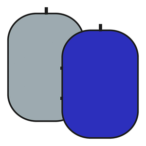 Fond de photographie <span class=keywords><strong>Neewer</strong></span> <span class=keywords><strong>2</strong></span> en <span class=keywords><strong>1</strong></span> pliable et réversible, double face bleu et gris, pour chromakey - Product Image 1