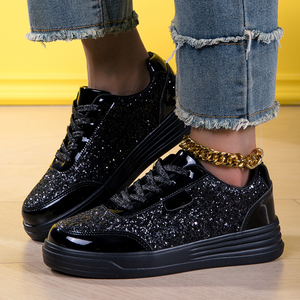 <span class=keywords><strong>Noir</strong></span> argent or rose Casual Sports Femmes Glitter Sparkling Diamond Sneakers, Tailles 36-42 - Product Image 5