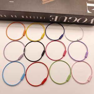 Porte-clés simple en fil métallique coloré, accessoire rond pour clés, bijoux faits main DIY, diamètre 1,5 mm - Product Image 1