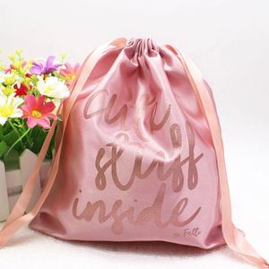 Large Custom Embroidered Logo Eco-Friendly Velvet Drawstring Bag for <b>Chess</b> Hair Wig Storage-<b>Gift</b> & Craft - Product Image 2