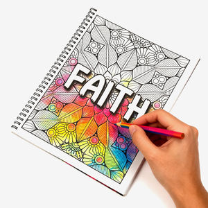 Impression OEM personnalisée bon marché en gros reliure parfaite fleur <span class=keywords><strong>dessin</strong></span> peinture livre de coloriage <span class=keywords><strong>pour</strong></span> adultes et enfants - Product Image 2