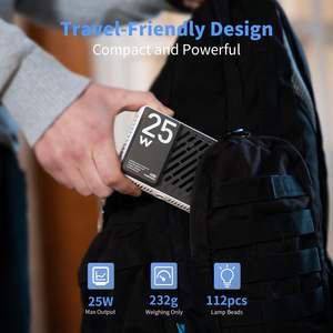 Vente en gros de lumière vidéo LED originale ZHIYUN CINEPEER CM25 25W Mini cadeaux portables de poche pour les photographes Lumière sur l'appareil photo - Product Image 2