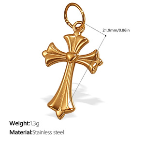 Colgante <span class=keywords><strong>de</strong></span> <span class=keywords><strong>Rosario</strong></span> con Crucifijo y Ancla Delicada Chapado en Oro <span class=keywords><strong>para</strong></span> <span class=keywords><strong>Hombre</strong></span>, Amuleto <span class=keywords><strong>para</strong></span> Bolsa Deportiva, Acero Inoxidable <span class=keywords><strong>de</strong></span> Alta Calidad que No se Deslustra - Product Image 6