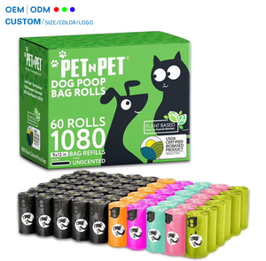 1080 Sacs à Crottes de Chien - 60 Rouleaux Sacs à Déchets pour Animaux de Compagnie Écologiques à Base de Plantes pour les Activités de Plein Air - Product Image 1