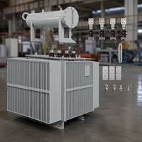 Transformateur immergé dans l'huile, hermétiquement scellé, à enroulement en cuivre, refroidissement OFAF, haute qualité, personnalisé S11, 6,6 kV, 500 kVA