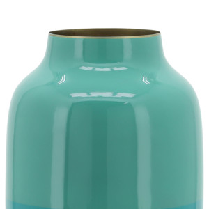 Vaso Moderno in Metallo Color Teal, Vaso Decorativo per Fiori per Soggiorno, Camera da Letto, Ufficio, Decorazione d'Interni - Product Image 4