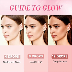 天然オーガニックベータカロチン、ルテイン、アスタキサンチン配合、ビタミンA/Eで肌を輝かせる、飲み物タイプのセルフタンニングドロップ - Product Image 6